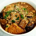 QOO＆SKY's cooksnap of when they made 揚げなすと厚揚げの味噌挽き肉炒め☆.