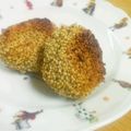イグアノ丼's cooksnap of when they made おやつにも、お弁当にも！おさつコロッケ.