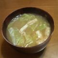 サーフブレイド's cooksnap of when they made キャベツと油揚げ★味噌汁.