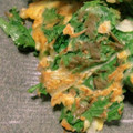 Yuyumy's cooksnap of when they made 簡単☆春菊と桜えびのかき揚げ風？お焼き.