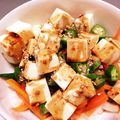 かおーちゃん's cooksnap of when they made 豆腐サラダオクラのっけ.
