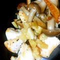 ブラックチェリー子's cooksnap of when they made 【塩レモン】鶏胸とキノコの塩レモン焼き.
