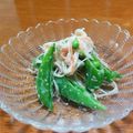 ぷけママ's cooksnap of when they made スナップエンドウとカニカマの明太マヨ和え.