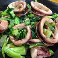 もぐごろう's cooksnap of when they made イカとチンゲンサイのオイスター炒め.