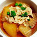 ゆかひろ☆'s cooksnap of when they made ●簡単●丸大根と豚肉の煮物.