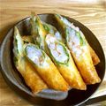 2ueko's cooksnap of when they made カリぷりっ！　エビしそ春巻き.