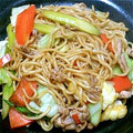 さきママ☆７３０'s cooksnap of when they made 野菜たっぷり！上海風焼きそば.