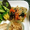 m☆momoko's cooksnap of when they made 豆もやしとほうれん草の黒酢ナムル.