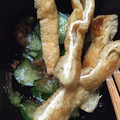 ちぇるる＊'s cooksnap of when they made キュウリと油揚げの梅風味の酢の物.
