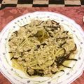 クック7QB3A5☆'s cooksnap of when they made ヒジキと鶏の豆乳パスタ.