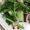 小豆沢's cooksnap of when they made 蛸ときゅうりとパクチー♡.