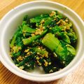 ヨーさん's cooksnap of when they made なばな・菜の花の胡麻味噌辛子和え。.