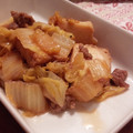 nebosuke☆'s cooksnap of when they made ひき肉入り・白菜と厚揚げの生姜焼き.