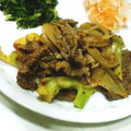 やまうさ's cooksnap of when they made ■牛肉とたまねぎのウスターソース炒め■.
