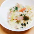 erikaaa♡'s cooksnap of when they made 簡単！ベーコンのチーズミルクリゾット.