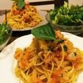＊マメ太＊'s cooksnap of when they made トマトとバジルのスパゲティ.