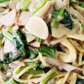 もひたろ☆'s cooksnap of when they made 小松菜と舞茸のクリームパスタ＊♪ ◆.