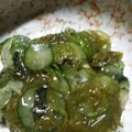 Tomchon's cooksnap of when they made めかぶキュウリ.