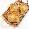 cobopad's cooksnap of when they made HBで簡単♡たっぷりバナナクリームパン.