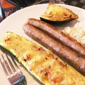 ぴゅんたろー's cooksnap of when they made 肉詰めズッキーニチーズ焼き！.