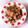 K0A9O0R8U♪'s cooksnap of when they made 豚肉ごぼうのオイマヨ炒め♡簡単.