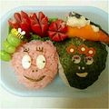 こゆたんてとママ's cooksnap of when they made バレンタイン♪バーバパパ＆ママ＊キャラ弁.