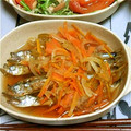 yurietty's cooksnap of when they made ししゃもの南蛮漬け.