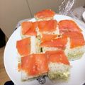 mame_chi's cooksnap of when they made 簡単サーモン＆アボカド＆クリチ押し寿司♪.