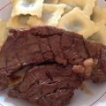 メープルキッチン's cooksnap of when they made 漬けて焼くだけ牛肉のフランクステーキ　フライパン ver..