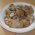 きらり流れ星's cooksnap of when they made 簡単・豚肉とれんこんの甘辛炒め♪.