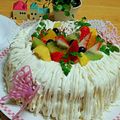 はっぴーにゃんこ's cooksnap of when they made ⁂ホワイトカスタード⁂苺ケーキ.