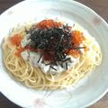 ちぱちぱさん's cooksnap of when they made 絶賛！！イクラとアボカドの和風パスタ.