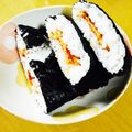 ERI5839's cooksnap of when they made 安上がりな天むす風【おにぎらず】.