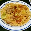 えり＠たん's cooksnap of when they made 豚肉と長ネギの醤油風味パスタ♪.