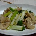myukitty's cooksnap of when they made 鶏皮のねぎ炒め♪.