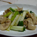 myukitty's cooksnap of when they made 鶏皮のねぎ炒め♪.