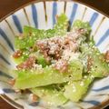 ぽんずー's cooksnap of when they made ブロッコリー茎の梅パルメザン和え.