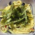 港UV's cooksnap of when they made ★ナスとお味噌の和風パスタ★.