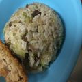 はるすけ１１２２'s cooksnap of when they made ★牛肉のレタスチャーハン★焼肉たれで味付.