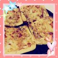 ♪チビ♪'s cooksnap of when they made 簡単ネギチーズあげピザ.