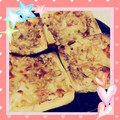♪チビ♪'s cooksnap of when they made 簡単ネギチーズあげピザ.