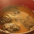 BiwacoJune's cooksnap of when they made めかぶと海苔のお味噌汁.