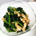 とろーるる's cooksnap of when they made お弁当に♪おあげとほうれん草炒め.