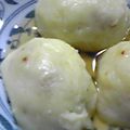ちびmaruko's cooksnap of when they made 豚まんみたいなじゃがいもち.