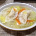 トマトジャム's cooksnap of when they made 寒い日に♡　～スープ餃子～.
