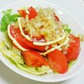 旦那は皿洗い's cooksnap of when they made ㋻我が家の定番☆トマトサラダ.