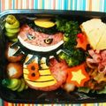 ゆうままままん's cooksnap of when they made 妖怪ウォッチ キャラ弁 やまタン.