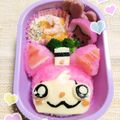 ☆okarina☆'s cooksnap of when they made セーラーニャンの妖怪ウォッチ簡単キャラ弁.