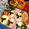マにゃん's cooksnap of when they made ニンニンジャー　キャラ弁♪.