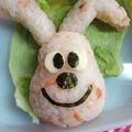 たにたーに's cooksnap of when they made キャラおにぎり☆めいけんチーズ.